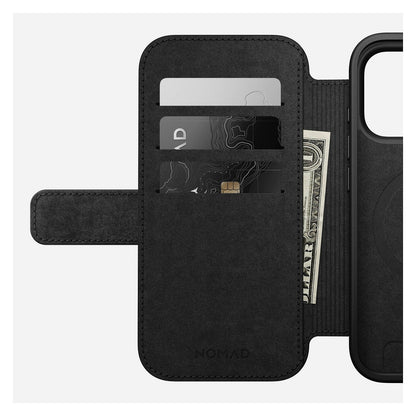 Nomad Modern Leather Folio iPhone 17 Pro Black