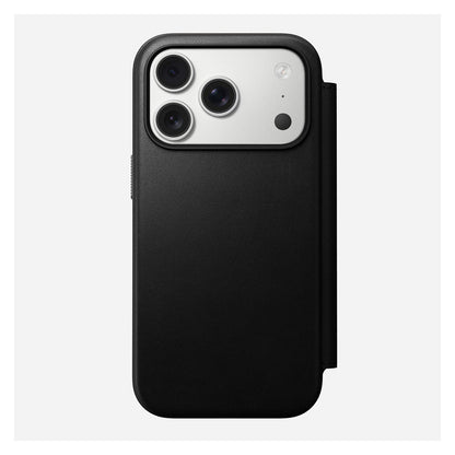Nomad Modern Leather Folio iPhone 17 Pro Black