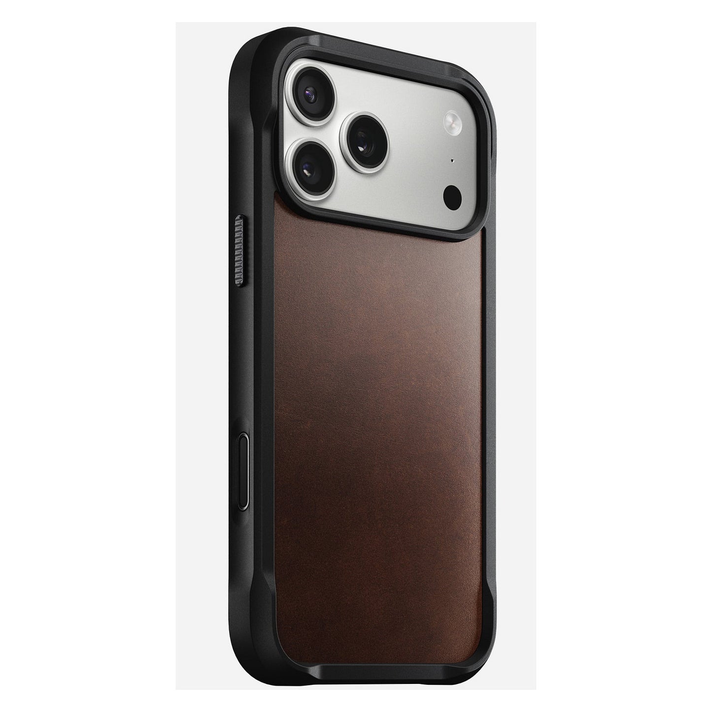 Nomad Rugged Leather Case iPhone 17 Pro Max Rustic Brown Horween