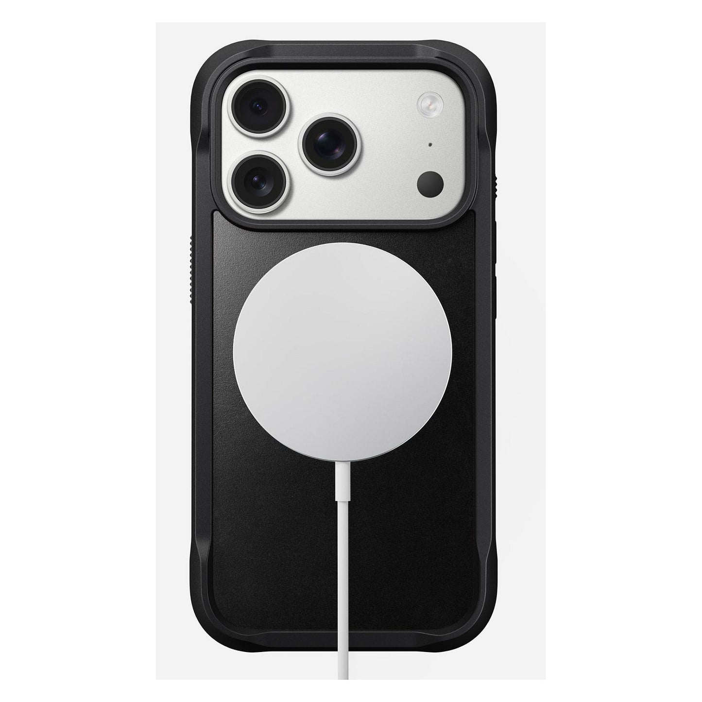 Nomad Rugged Leather Case iPhone 17 Pro Black Horween