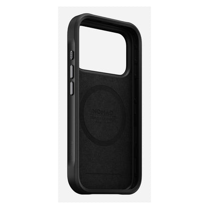 Nomad Rugged Leather Case iPhone 17 Pro Black Horween