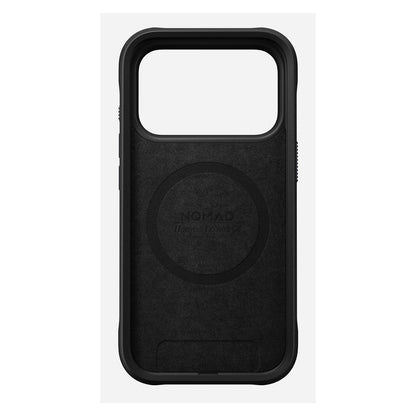 Nomad Rugged Leather Case iPhone 17 Pro Black Horween