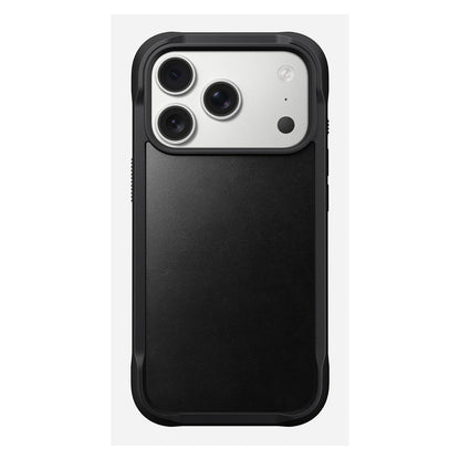 Nomad Rugged Leather Case iPhone 17 Pro Black Horween