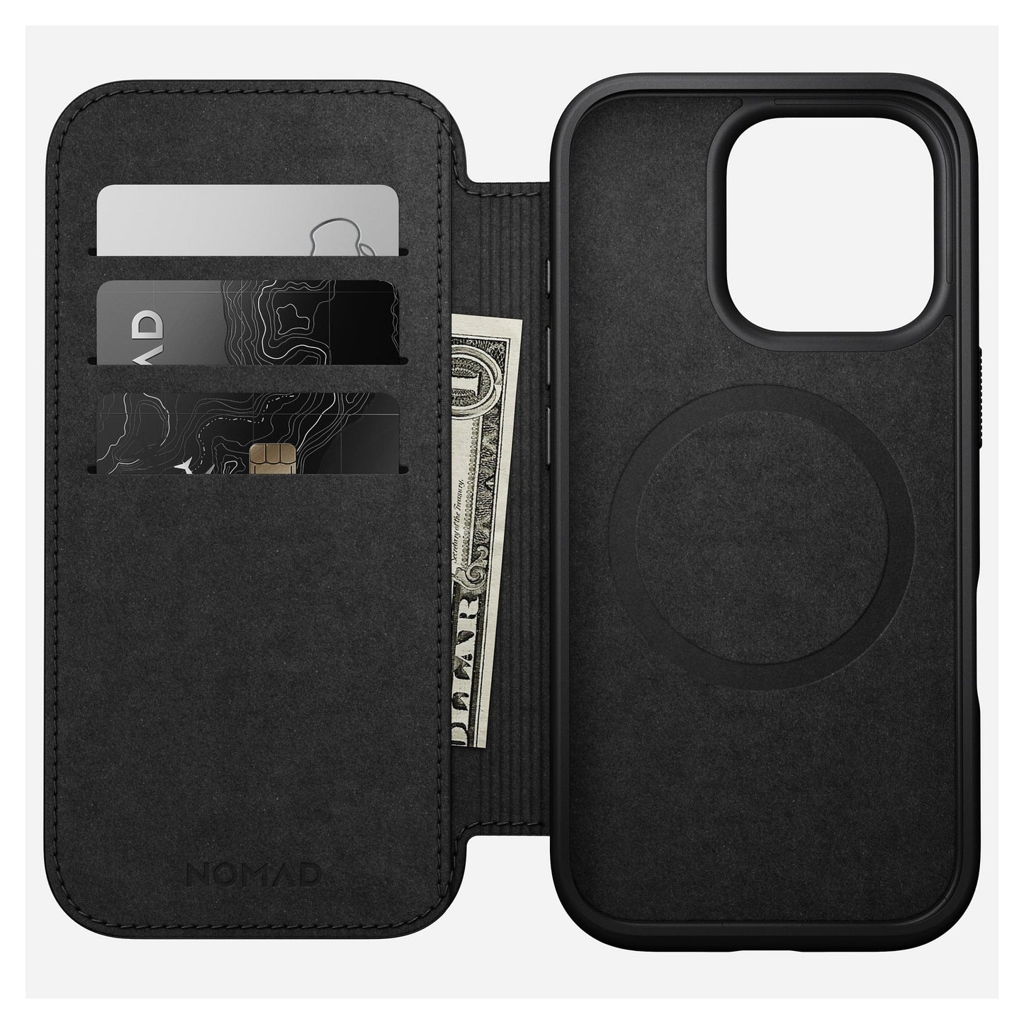 Nomad Modern Leather Folio iPhone 16 Pro Brown