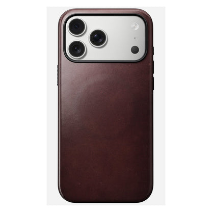 Nomad Modern Leather Case iPhone 17 Pro Max Burgundy Horween