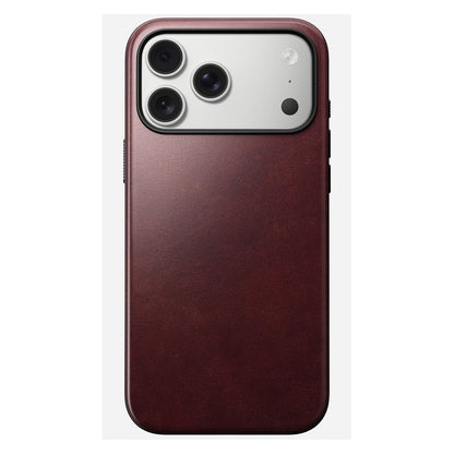 Nomad Modern Leather Case iPhone 17 Pro Max Burgundy Horween