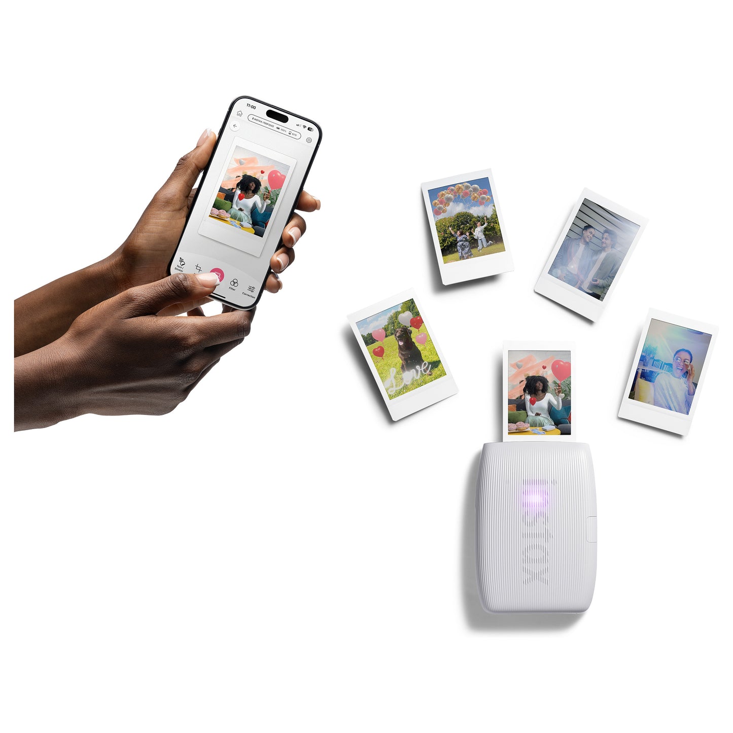 Fujifilm instax mini Link 3 EX D Clay White