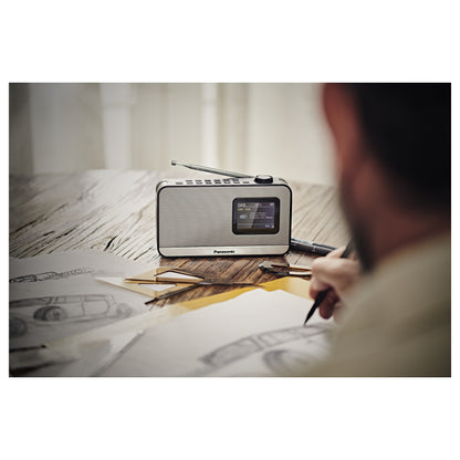 Panasonic RF-D15EG Tragbares DAB-Radio 3 Watt silver