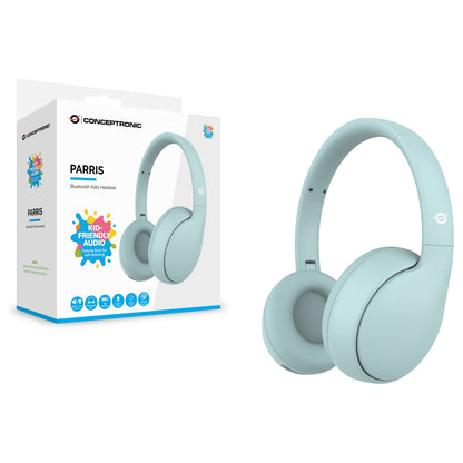 CONCEPTRONIC Headset Kids Wireless BT6.0/Mikro 85dB 10Std blue