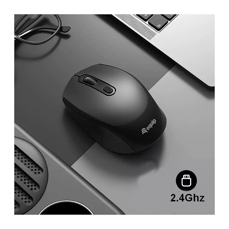 Equip Kompaktmaus Wireless Dual Mode 4Btn L+R schwarz