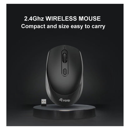 Equip Kompaktmaus Wireless Dual Mode 4Btn L+R schwarz