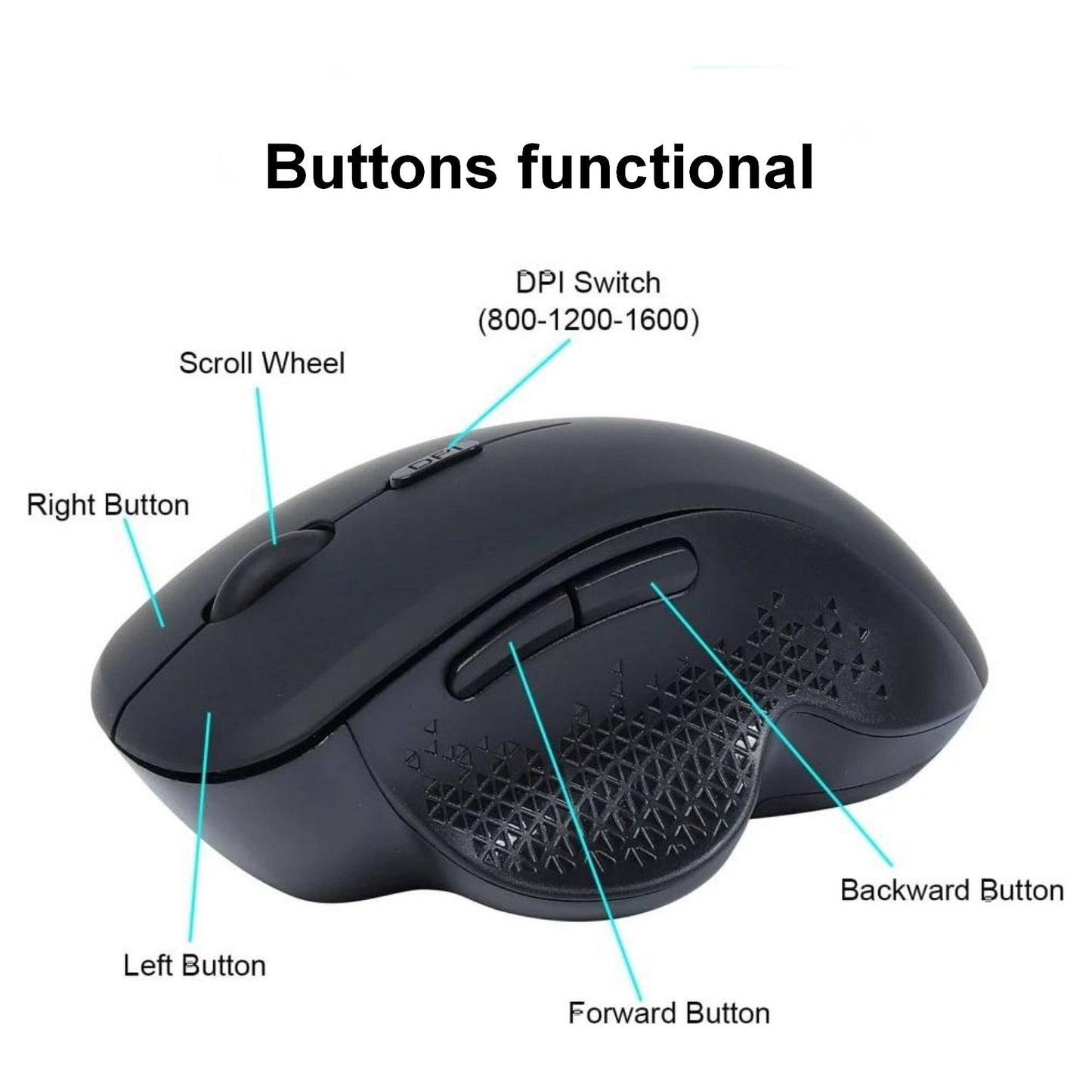 Equip Komfortmaus Wireless Dual Mode 6Btn Rechts schwarz