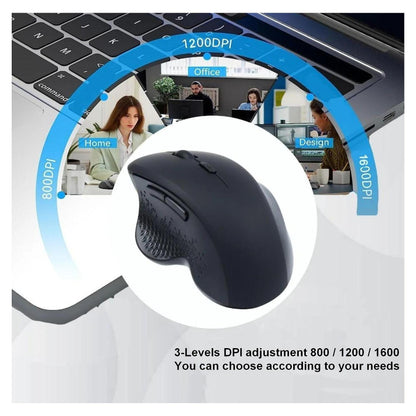 Equip Komfortmaus Wireless Dual Mode 6Btn Rechts schwarz