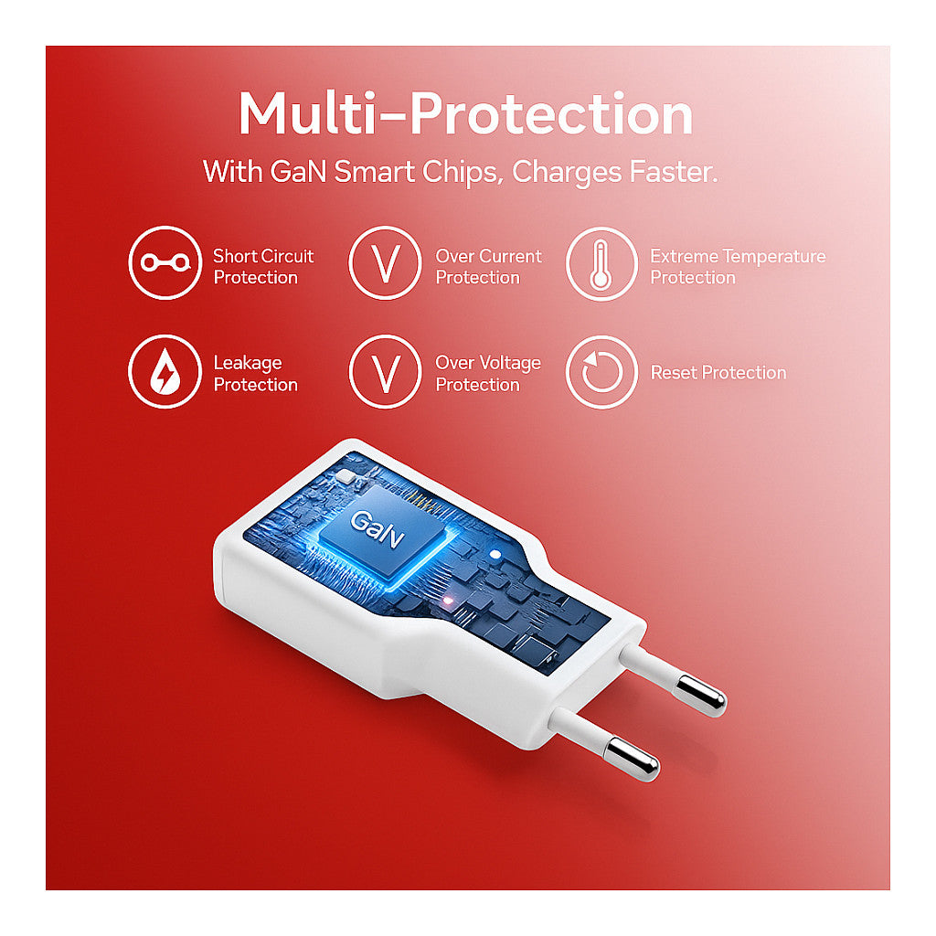 Equip Ladegerät 2Port USB-C PD3.0/USB-A GaN Slim 30W weiß