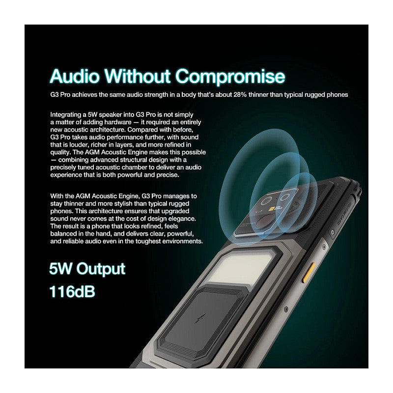 AGM MOBILE G3Pro Outdoor Smartphone 5G mit Wärmebildkamera