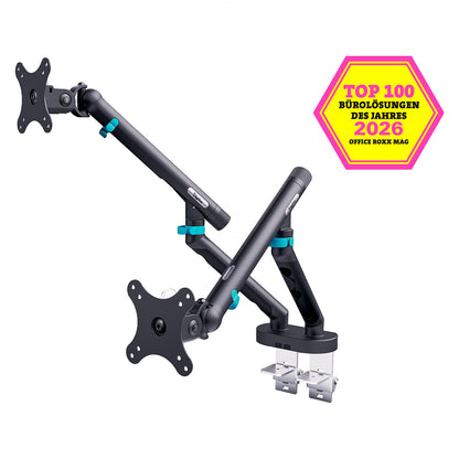 Dual Design Monitorhalterung, 2x 35", 2x 10 kg