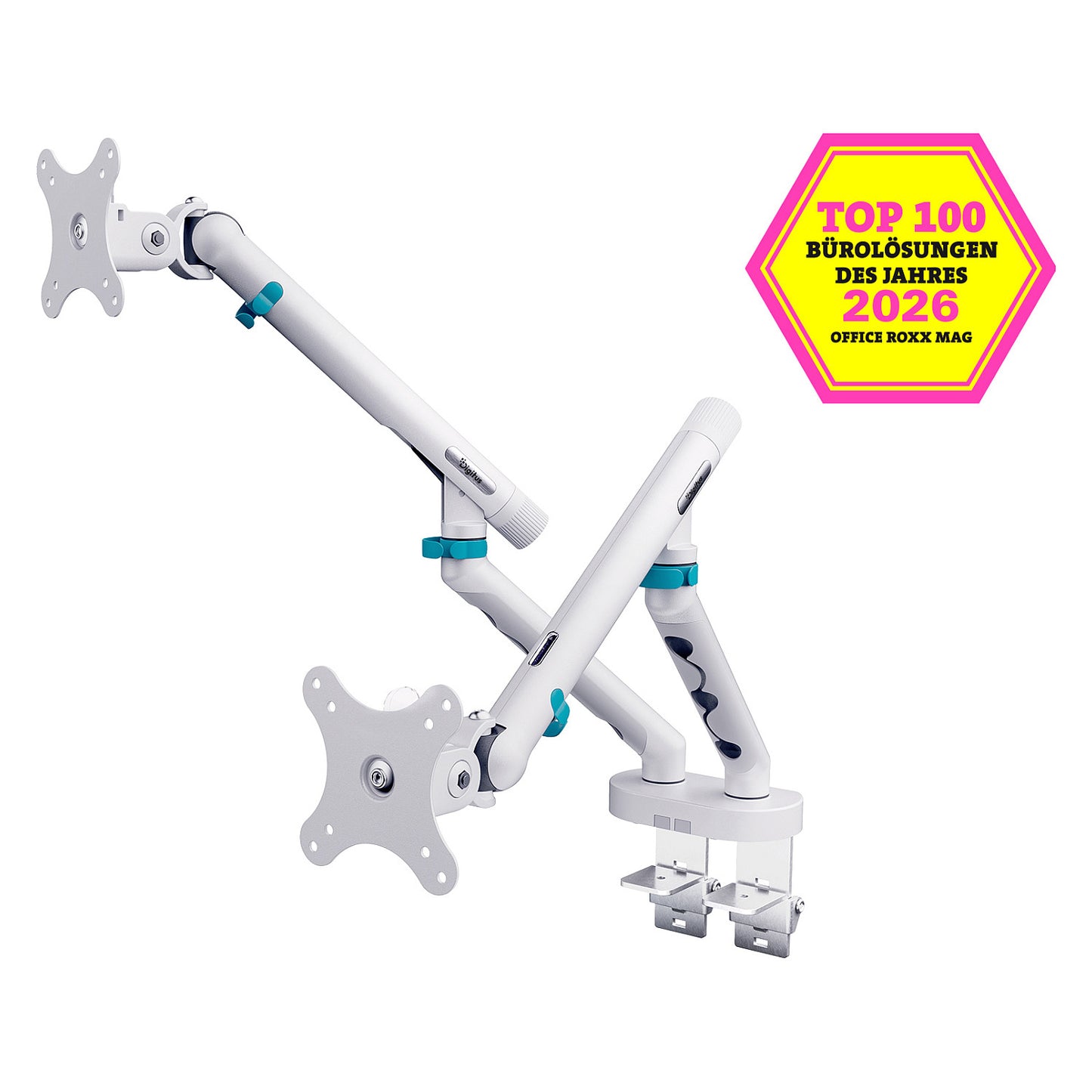 DIGITUS TIS dual '35' TFT, mech. Feder Max.10KG weiß