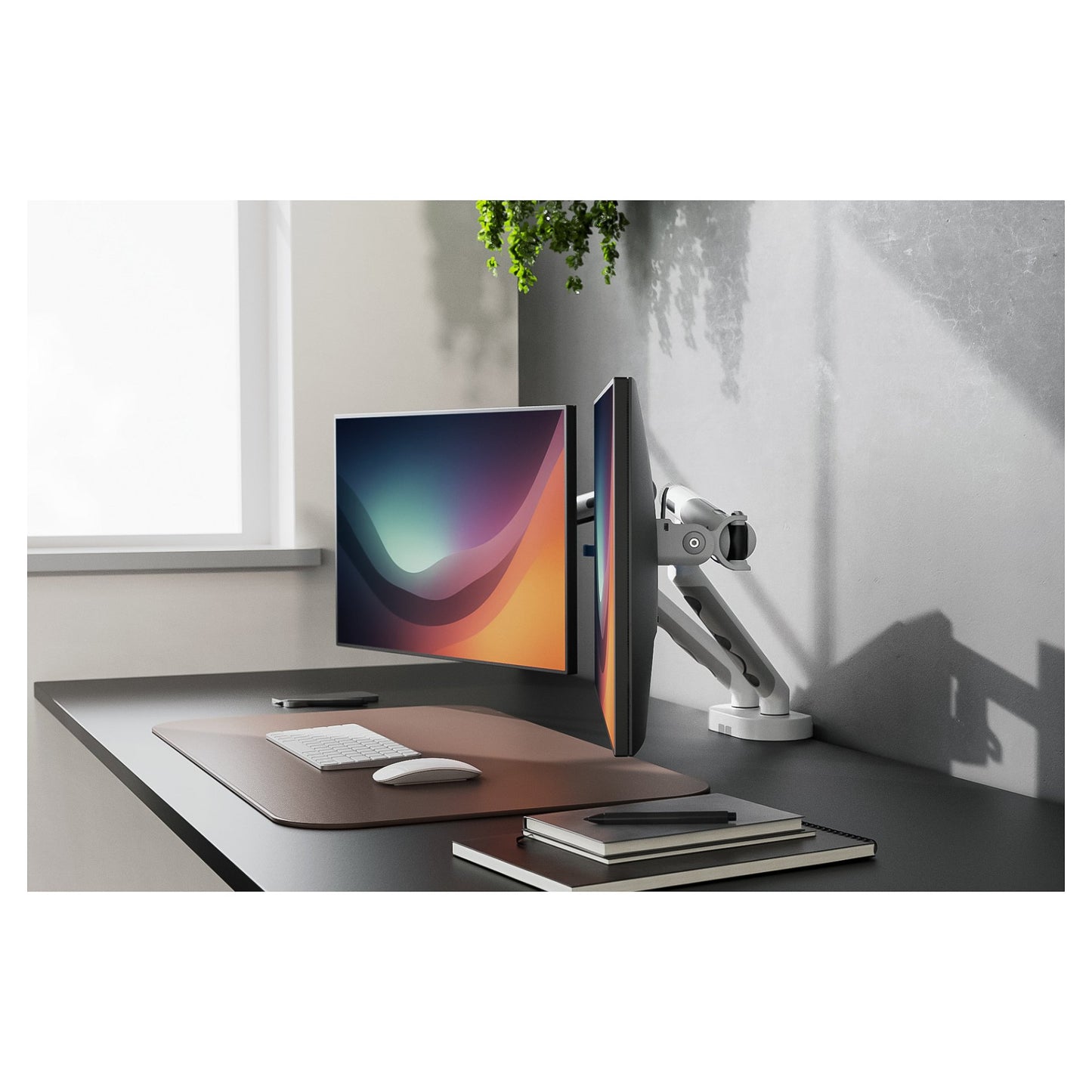 DIGITUS TIS dual '35' TFT, mech. Feder Max.10KG weiß