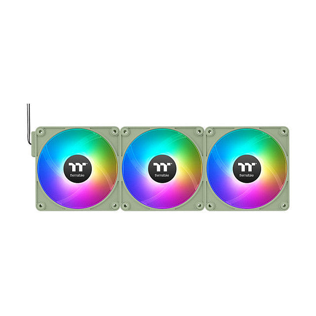 120mm Thermaltake CT120 EX ARGB Sync PC Cooling Fan Matcha Green 3 Fan Pack