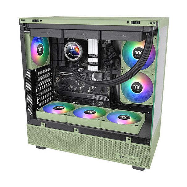 120mm Thermaltake CT120 EX ARGB Sync PC Cooling Fan Matcha Green 3 Fan Pack