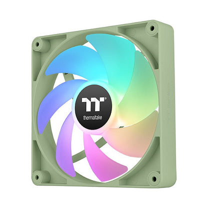 120mm Thermaltake CT120 ARGB Sync PC Cooling Fan Matcha Green 2 Pack