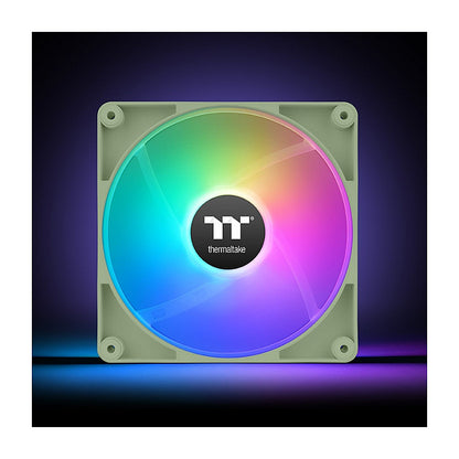 120mm Thermaltake CT120 ARGB Sync PC Cooling Fan Matcha Green 2 Pack