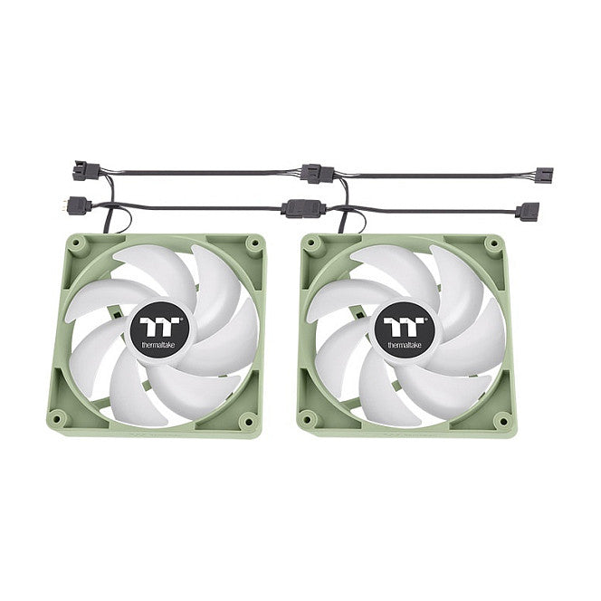 120mm Thermaltake CT120 ARGB Sync PC Cooling Fan Matcha Green 2 Pack