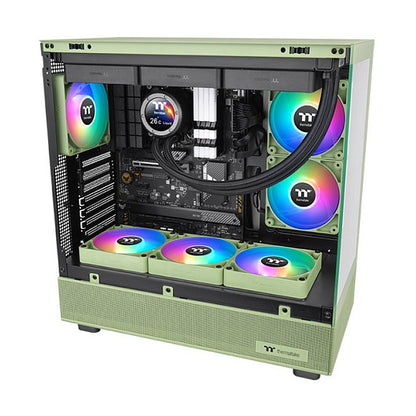120mm Thermaltake CT120 ARGB Sync PC Cooling Fan Matcha Green 2 Pack