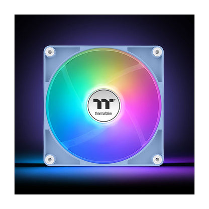 120mm Thermaltake CT120 Reverse ARGB Sync PC Cooling Fan Hydrangea Blue 2 Pack