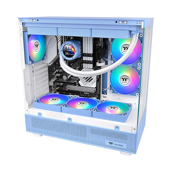 120mm Thermaltake CT120 Reverse ARGB Sync PC Cooling Fan Hydrangea Blue 2 Pack