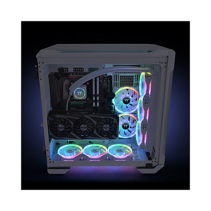 140mm Thermaltake SWAFAN 14 RGB Radiator Fan TT Premium Edition White 3 Pack
