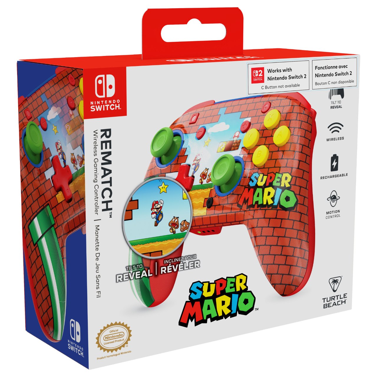 Turtle Beach Rematch Wireless NS Mario Bricks Reveal