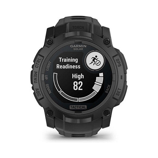 Garmin Instinct® 3 Solar Tactical Edition 50mm black mit Silikon-Wechselarmband 26 mm black