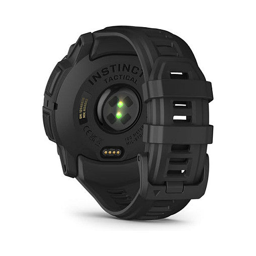 Garmin Instinct® 3 Solar Tactical Edition 50mm black mit Silikon-Wechselarmband 26 mm black