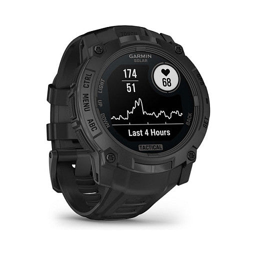 Garmin Instinct® 3 Solar Tactical Edition 50mm black mit Silikon-Wechselarmband 26 mm black