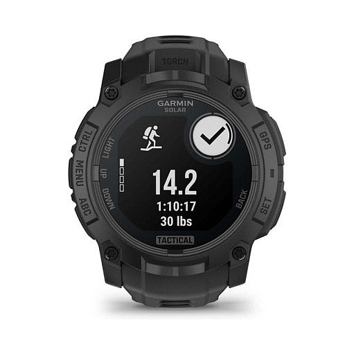 Garmin Instinct® 3 Solar Tactical Edition 50mm black mit Silikon-Wechselarmband 26 mm black