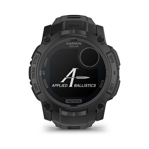 Garmin Instinct® 3 Solar Tactical Edition 50mm black mit Silikon-Wechselarmband 26 mm black