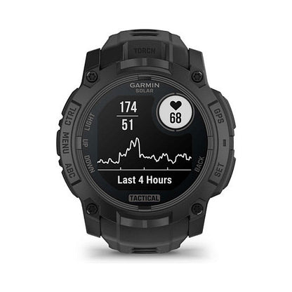 Garmin Instinct® 3 Solar Tactical Edition 50mm black mit Silikon-Wechselarmband 26 mm black