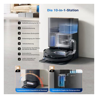 Deebot Saugroboter X9 PRO OMNI black