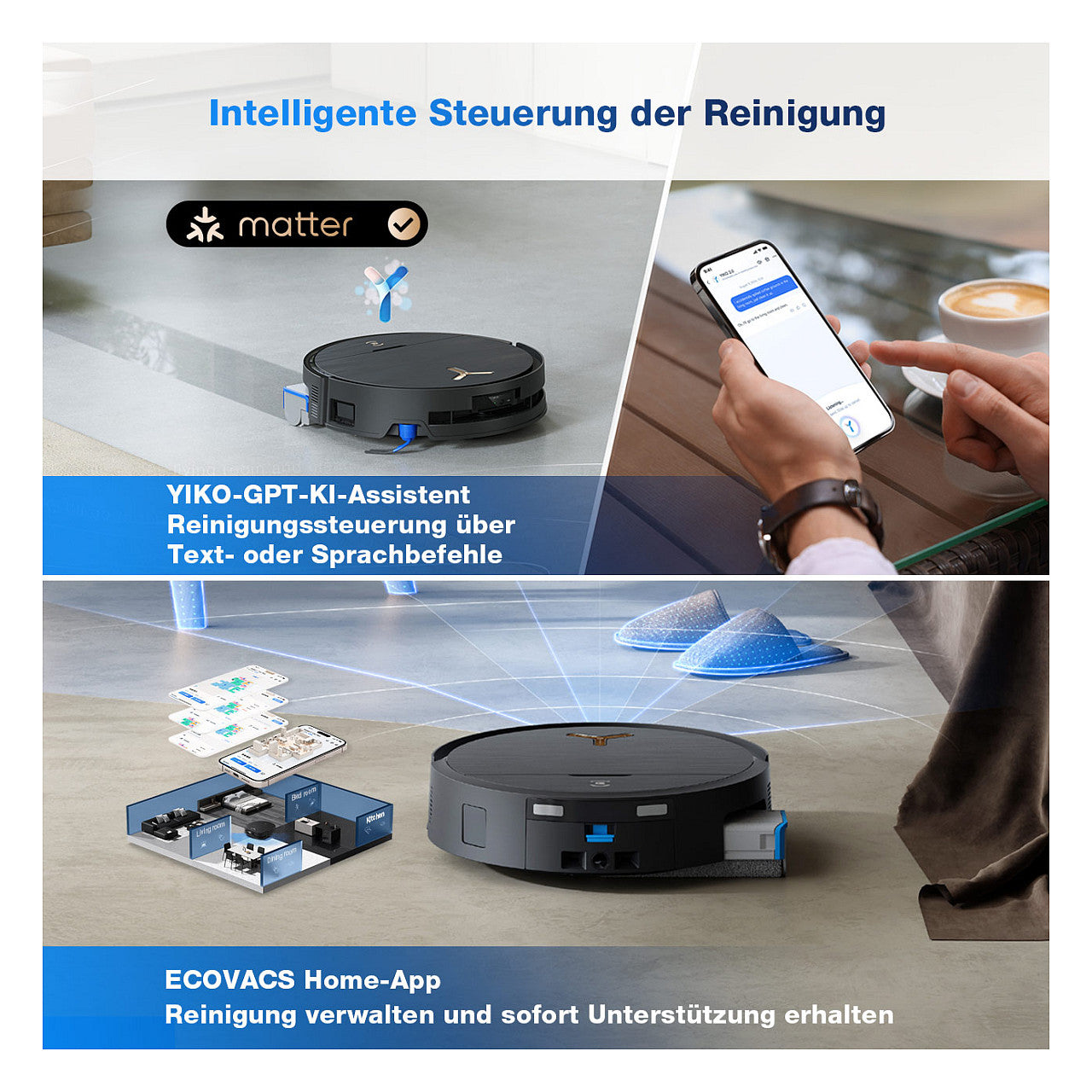 Deebot Saugroboter X9 PRO OMNI black