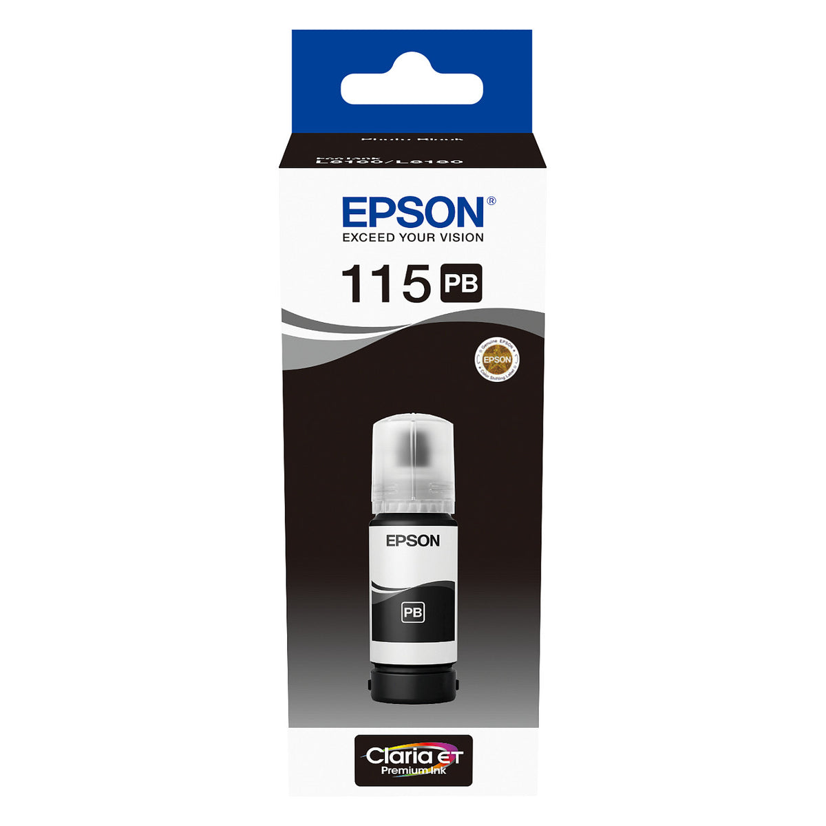 Epson EcoTank 115 - 70 ml - Photo schwarz - original - Nachflltinte - fr Epson L8160, L8180, EcoTank L8160