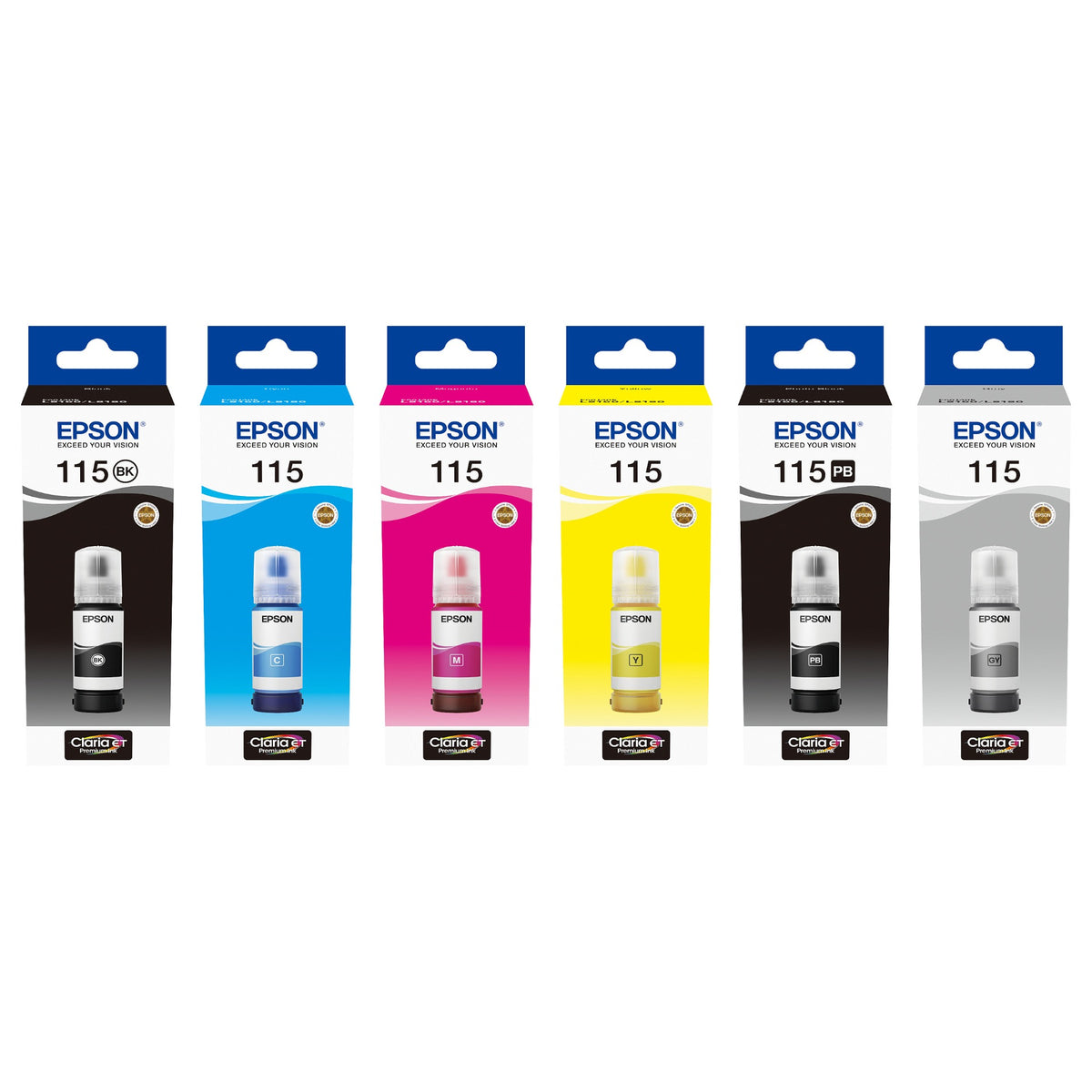 Epson EcoTank 115 - 70 ml - Photo schwarz - original - Nachflltinte - fr Epson L8160, L8180, EcoTank L8160