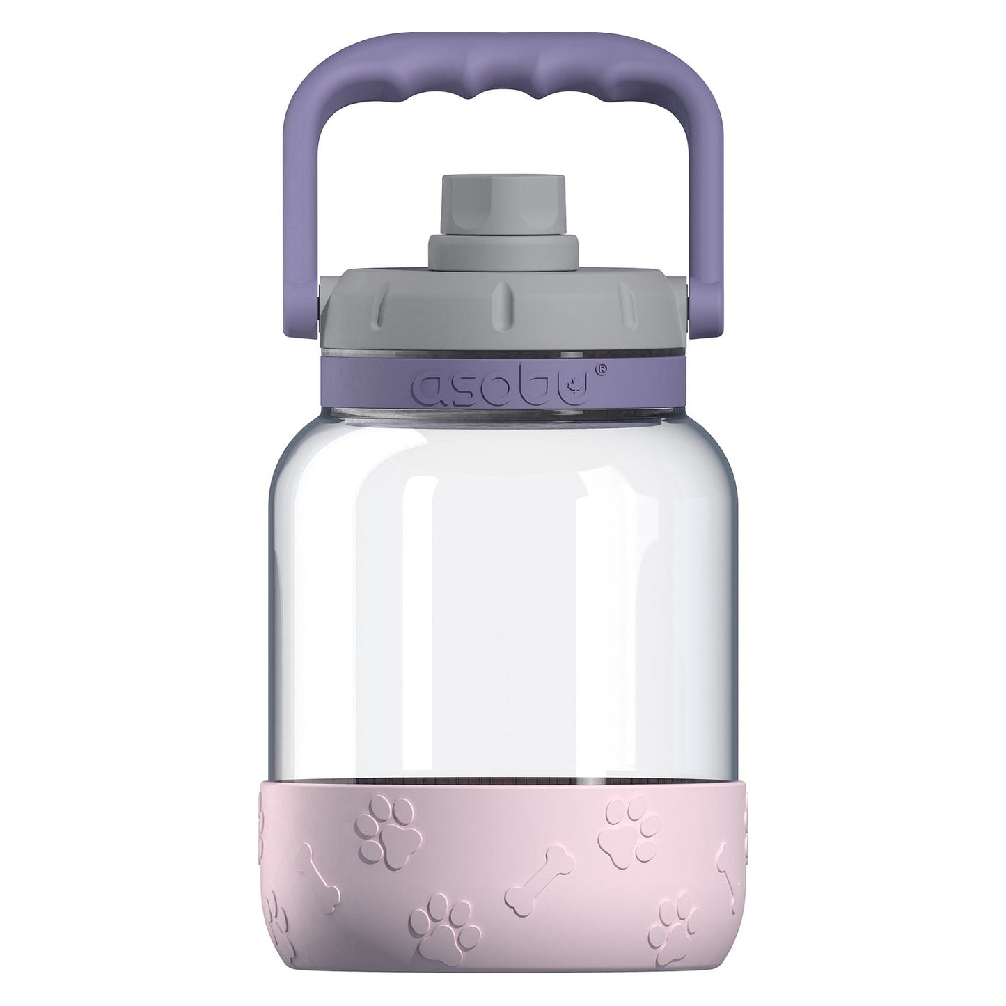 Asobu - The Barkley Dog Bowl - Tritanflasche 1,5 Liter mit Hundenapf pink