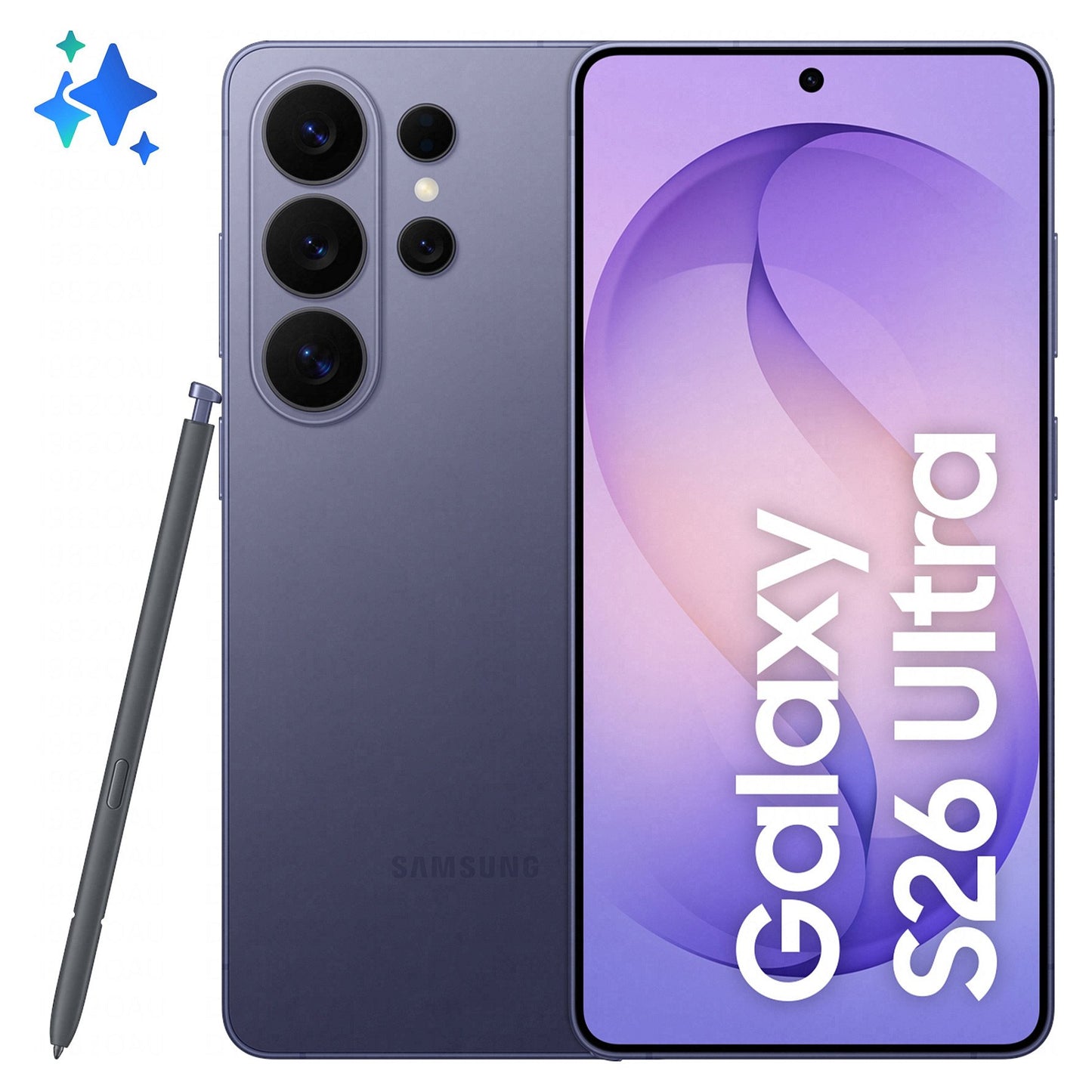 Samsung Galaxy S26 Ultra 256GB Cobalt Violet 17,49cm (6,9") OLED Display, Android 16, 200MP Quad-Kamera