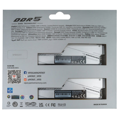 32GB Patriot Memory PC8000 (2x16) Viper XTREME 5 Mpower RGB
