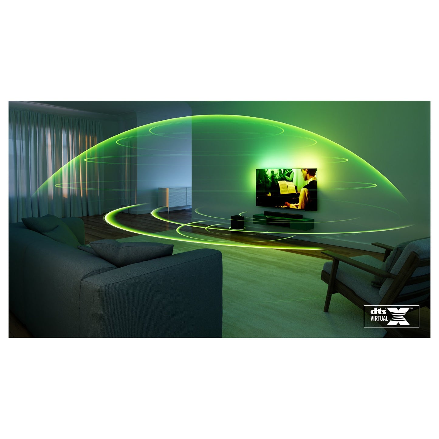 Philips Soundbar 2.1 TAB5309/10 mit kabellosem Subwoofer schwarz