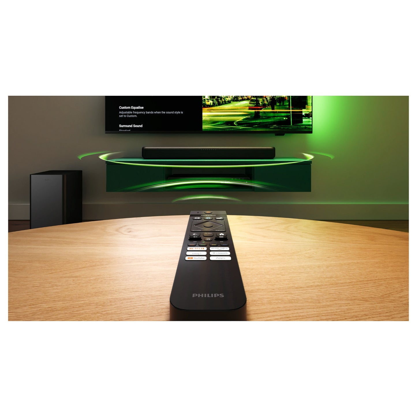 Philips Soundbar 2.1 TAB5309/10 mit kabellosem Subwoofer schwarz
