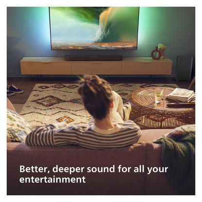 Philips Soundbar 2.1 TAB5309/10 mit kabellosem Subwoofer schwarz