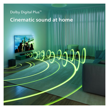 Philips Soundbar 2.1 TAB5309/10 mit kabellosem Subwoofer schwarz