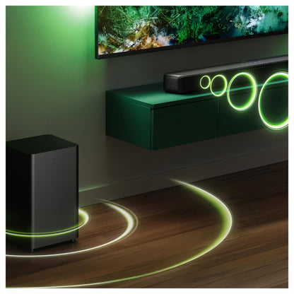 Philips Soundbar 2.1 TAB5309/10 mit kabellosem Subwoofer schwarz